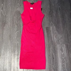 Pink midi dress